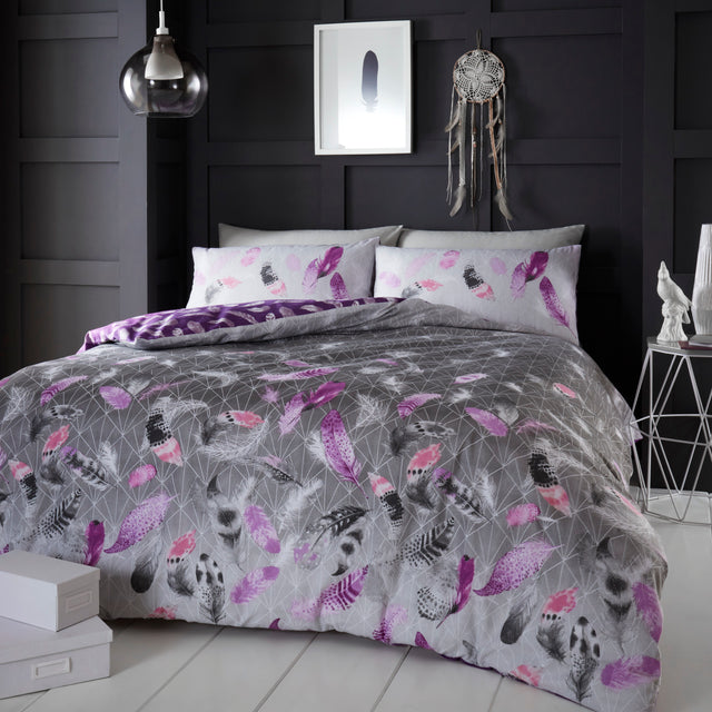 FLANNEL PRINTED DUVET COVER SET