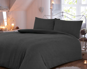 Collection image for: FLANNEL PLAIN DUVET COVER SET