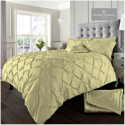 Revamp your decor with this ALFORD Duvet Cover Set. Crafted with a subtle yellow hue, this set features an ultra soft 100% polyester fabric and easy care construction for improved longevity and a cozy sleep experience. Wrap yourself in this luxurious and plush fabric for a restful slumber.