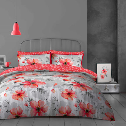 This ANNALISE Duvet Cover Set adds a touch of modern style to your bedroom with its bold and bright colors. Crafted from 70% polyester and 30% cotton, it is comfortable and breathable for a restful night's sleep. The duvet includes two pillow shams for a complete look.