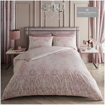 ANTOINETTE bedding is sophisticated and elegant, featuring classic pink hues. This bedding set uses high-quality materials that provide superior softness and comfort. The timeless design is perfect for any bedroom