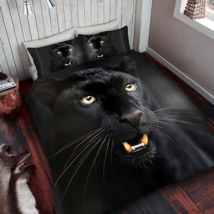 Bring the wild and heroic character of the Black Panther to your bedroom with this 3D PREMIUM duvet cover set. Crafted from high quality material, the duvet cover set ensures longevity and superior comfort. Bring a unique flair to your home decor with this eye catching and bold design.