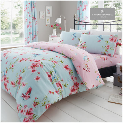 The BIRDIE BLOSSOM Duvet Cover Set will make your bedroom look chic and stylish. Its subtle blue color is sure to add a tasteful touch to your bedroom decor. Crafted with 50% polyester and 50% cotton, it is incredibly soft and lightweight, ensuring ultimate comfort. Sleep in luxury with this classic duvet cover set!