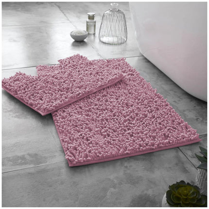 This LOOP BATH MAT SET is perfect for keeping your bathroom safe and comfortable. Its machine washable at 30°C, highly absorbent and has a non-slip PVC back to provide extra protection. Featuring a thick, grey design, this set includes a large anti-slip memory foam bath mat, perfect for everyday use.