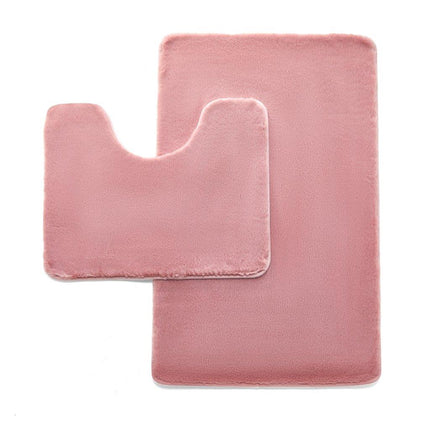 This FAUX FUR BATH MAT is made of premium quality materials and designed to last. It features an anti-slip backing and is hypoallergenic and machine washable. Its extra long pile and water-absorbent design make it the perfect addition to any bathroom. Enjoy extra comfort with this durable blush-pink bath mat.