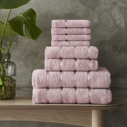 The BOSTON Towel Bale Set is the perfect addition to any bath or spa. Highly absorbent and made from soft, durable material, the set is machine washable and can be tumble dried for convenience. Boasting a contemporary blush pink color, this high quality set will add luxury to your bathroom.