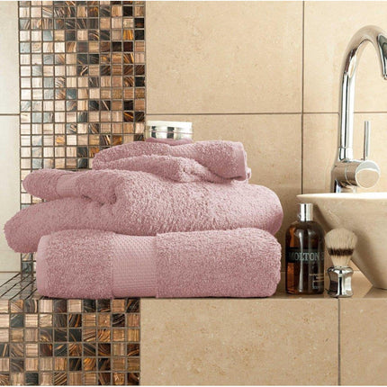 Miami Bath Sheets offer a plush, super-soft experience with superior absorbency. Made from high-quality material, they feel luxuriously smooth against your skin and help keep you warm and dry as you step out of the bath or shower. Available in blush pink.