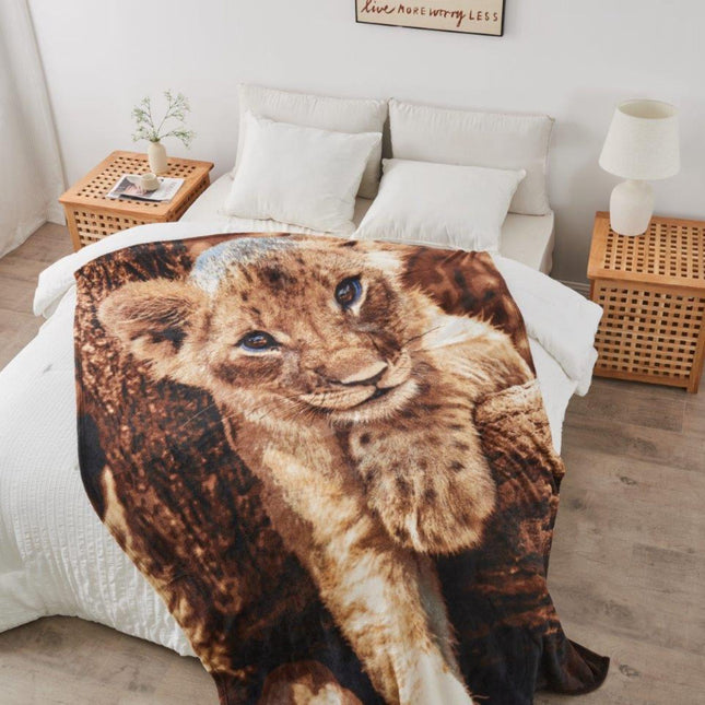 Create a unique space with this customized 3D Animal Print Throw. Its 3D Cub look adds texture and depth to any living room or bedroom. Choose from a wide range of designs to make your décor stand out.