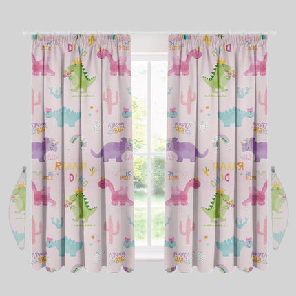 CUTIE SURAUS Kids Curtains are designed with pink color to bring out a sense of joyfulness and sweetness to your kids' bedrooms. The curtains are made with high-quality materials and provide a privacy window solution for your home.