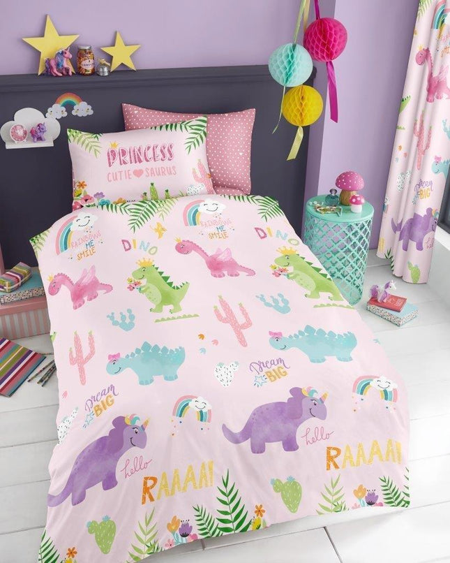 Introducing CUTIE SURAUS Kids Duvet Cover Set! Crafted from ultra soft polyester and cotton fabric, the set offers maximum comfort and resilience to your child's sleep. The pink color provides subtle charm to the room. Perfect for your little one's bedroom!