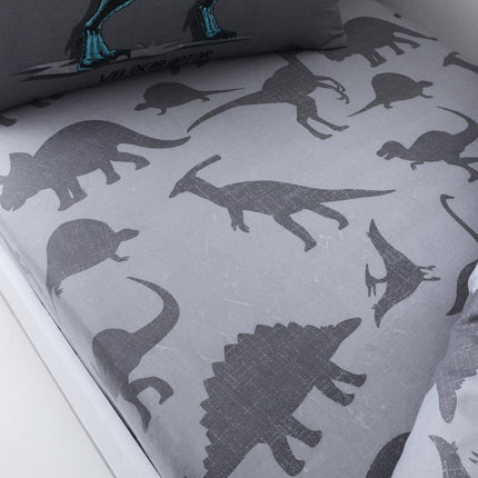 DINO FRIEND Kids Bed Sheet Charcoal Color is perfect for your child's bedroom. Its anti fade and anti shrink technology ensures that the sheet remains durable and vibrant wash after wash. This bed sheet is also hypoallergenic, making it ideal for children with sensitive skin.