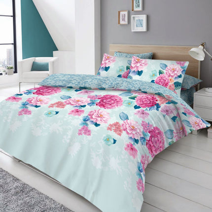 Elevate your bedroom décor with this luxurious EDITH Duvet Cover Set. Crafted with high quality polyester and cotton, it offers breathability, temperature control, and a soft, cozy feel. The set includes a duvet cover and&nbsp; pillow cases with vibrant, colorfast printing for lasting style. Enjoy a beautiful sleep.