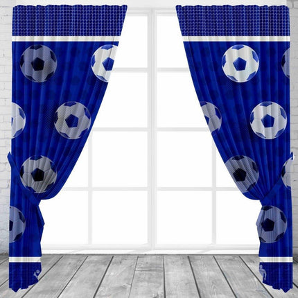 Football Goals Kids Curtains provide a professional grade football goal experience for aspiring athletes. Made from durable materials, these curtains come in a vibrant blue color, so they'll stand out on any field.