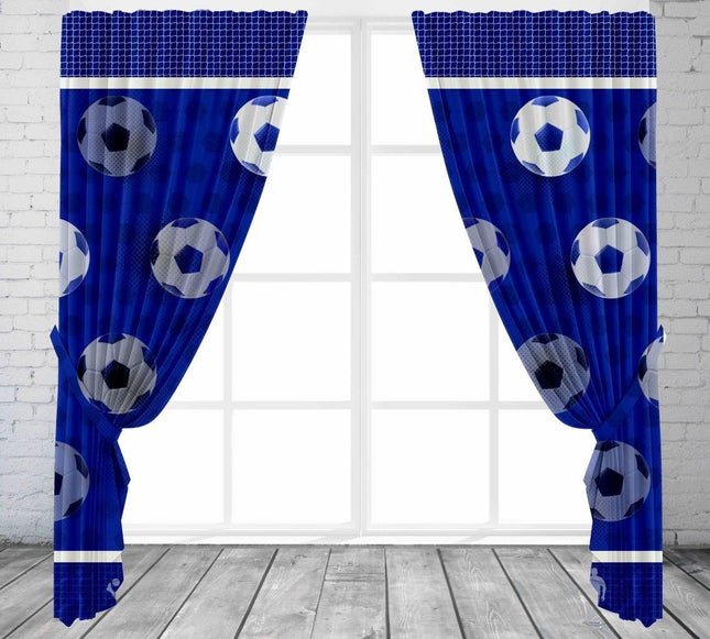 Football Goals Kids Curtains provide a professional grade football goal experience for aspiring athletes. Made from durable materials, these curtains come in a vibrant blue color, so they'll stand out on any field.