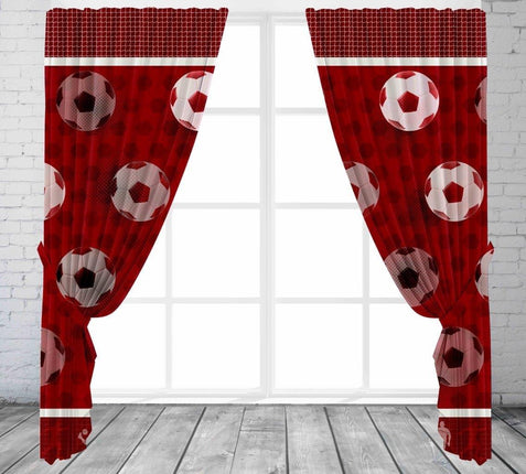 Bring the football field into your Kids Bedroom with Football Goals Kids Curtains. Crafted from durable, weather resistant materials, these curtains are designed to last and come in a beautiful red color finish. Perfect for honing your young football star's ball control and accuracy.