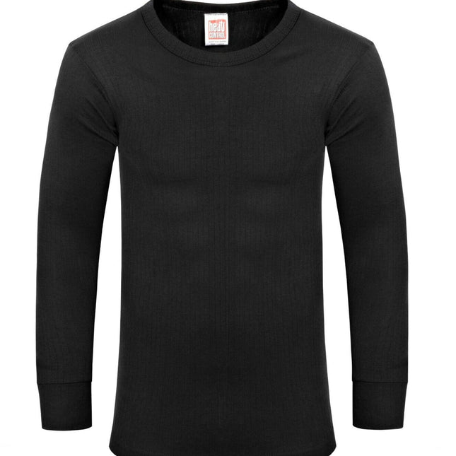 MENS THERMAL HEAT CONTROL is a lightweight long sleeve T-shirt providing superior warmth and comfort. Featuring a full arm length for full coverage, crafted with a breathable fabric in a classic black color. Layer it under your favorite shirt for year-round warmth and protection.