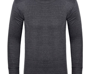 MENS THERMAL HEAT CONTROL is designed to regulate your body temperature for superior comfort. Crafted from lightweight breathable fabric, this long sleeve T-shirt offers full arm coverage and insulation, keeping you warm during cold weather. Featuring a classic Charcoal color, it can be layered under your favorite shirt for year-round protection.