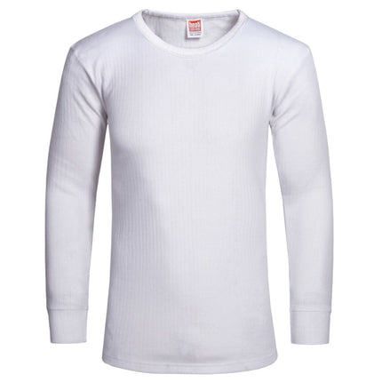 Tackle chilly weather in comfort and style with MENS THERMAL HEAT CONTROL long sleeve T-shirt. Lightweight and designed with breathable fabric, it offers superior warmth with full arm length coverage and protects you in all seasons. Enjoy superior warmth and comfort with this classic White T-shirt!