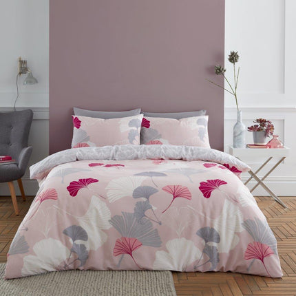 This GINKO LEAF Duvet Cover Set is crafted from durable and lightweight polyester fabric for long lasting comfort. It comes in a unique multicolored design to make your bedroom look brighter and more inviting. It is fade resistant and machine washable for easy care.