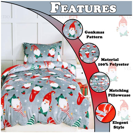 Gonk Mas Family Teddy Kids Bedding Set Features