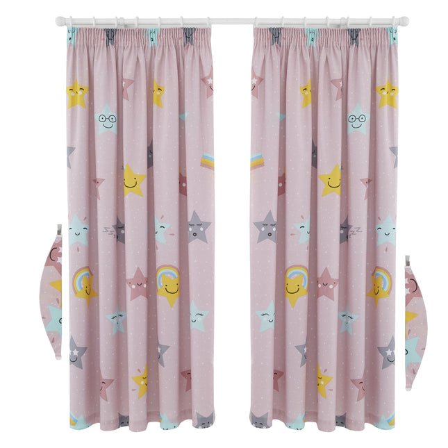 For a soft and pleasant atmosphere, HELLO STAR curtains in blush pink will fill any room with warmth and beauty. With its bright and inviting color, these curtains will bring balance and depth to any home.