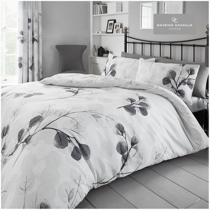 The HONESTY LEAF Duvet Cover Set is made from high quality polyester cotton blend fabric and features a unique grey design. This durable set offers a comfortable sleeping experience. Perfect for any bedroom.