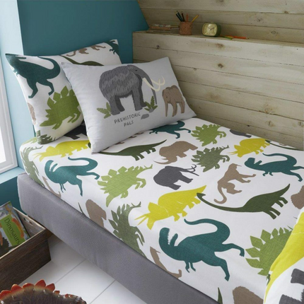 WOOLLY MAMMOTH AND PALS Kids Fitted Bed Sheet is the perfect choice for your little one’s bedroom. With a soft and cozy wooly mammoth pattern and matching pillowcase, your child will be snuggled up in comfort. Crafted from premium quality, breathable fabric, this fitted bed sheet provides a pleasant night’s rest