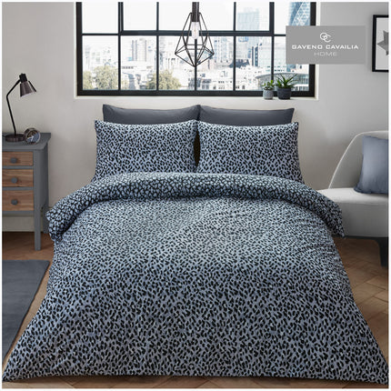 This LEOPARD SKIN Duvet Cover Set features a stylish leopard print on soft, breathable fabric. The grey color offers understated elegance and sophistication  perfect for any bedroom. Machine washable for easy cleaning. Transform your bedroom with a timeless, classic look.