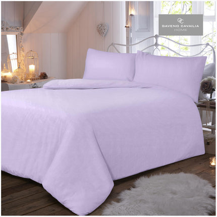 Add luxurious comfort to your bedroom with this FLANNEL PLAIN Duvet Cover Set. It's made from ultra soft 100% brushed cotton fabric with a charming Lilac hue that brightens up any décor. The easy care fabric resists pilling and fading for long lasting quality. Sleep in comfort and style!