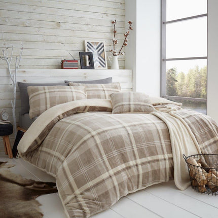 The LINCOLN CHECK Duvet Cover Set is an ideal choice for adding texture and warmth to any bedroom. This set features a unique LINCOLN CHECK design with natural colors, adding a relaxed feel to any space. Crafted from 100% polyester, the set is soft, breathable, and durable. The set is easy to coordinate with other pieces of bedding for a complete look.