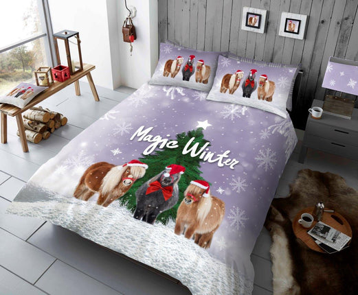 Upgrade your bedroom decor with the MAGIC WINTER Duvet Cover Set. Crafted from soft and breathable fabric, it provides superior comfort and style. Its unique multi color design adds a vibrant touch to your bedroom. Get a good night's sleep with MAGIC WINTER.