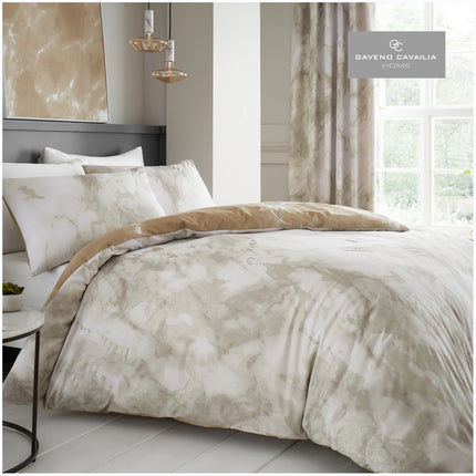 MARBLE Duvet Cover Set offers luxurious comfort with a subtle cream color. Crafted of premium Polycotton, the set is soft and lightweight to help create a cozy sleeping environment. The hypoallergenic duvet cover is machine washable for easy care.