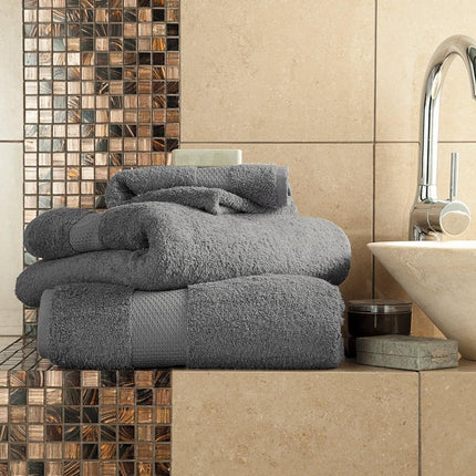 The MIAMI Hand Towel offers superior absorbency and durability in a classic charcoal color. The thick, plush material is perfect for wiping up messes quickly and is built to last. Soft and absorbent, MIAMI towels make your daily routine easier.