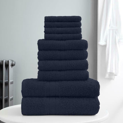 Bring modern luxury to your bathroom with the Toronto Towel Bale Set! Crafted of 100% Egyptian cotton, these super soft and extra absorbent towels are hypoallergenic and available in 18 different colors. Each set includes 4 face towels, 4 hand towels and 2 bath towels, all with 400 GSM for a soft yet durable experience.