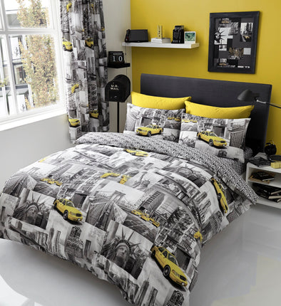 The NEW YORK PATCHI Duvet Cover Set is perfect for giving your bedroom a modern makeover. Crafted from quality materials, this duvet cover set is designed for maximum comfort and durability. 