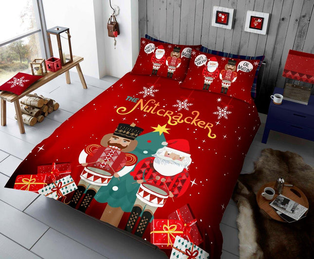 Add a playful touch to your bedroom decor with the NUTCRACKER Duvet Cover Set. Featuring an adorable nutcracker design, this set is made from 50% polyester and 50% cotton for a soft and comfortable feel. With vibrant colors and a reversible design, this duvet cover set will instantly brighten up any bedroom.