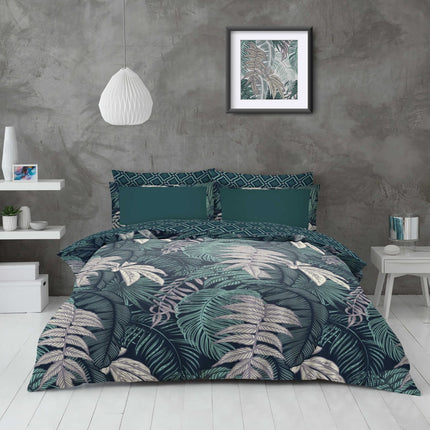 This PALMS Duvet Cover Set in stunning green colour is the perfect way to update your bedroom. Crafted from high quality materials, it is lightweight, breathable and sure to add a touch of luxury to your sleep space. The contemporary design and timeless colour palette ensure this set can easily become a staple in your home.