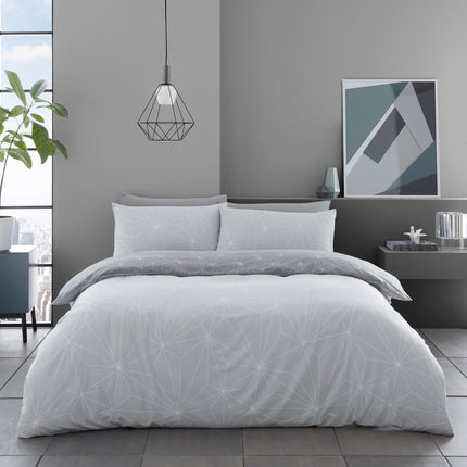 Stay warm and cozy with REX duvet cover set. Crafted with soft and durable fabric, this set is designed with a grey hue to add a fresh aesthetic to your bedroom. Perfect for any season, it's sure to provide a comfortable night's sleep.