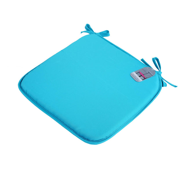 The CHAIR PAD in Teal Color provides lumbar support to promote proper posture and reduce stress on your muscles, joints, and bones. The anatomical design prevents lower back pain, so you can stay comfortable while seated.