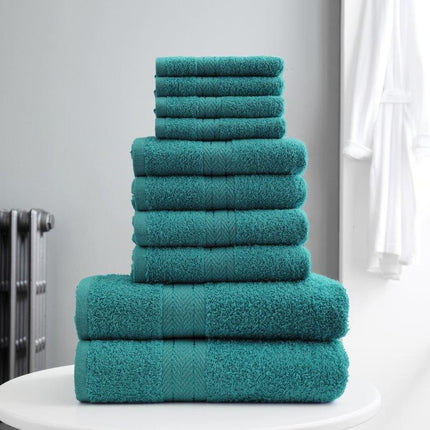 Experience superior softness and absorbency with the TORONTO TOWEL BALE SET. Crafted from 100% Egyptian cotton, this set includes 4 face, 4 hand, and 2 bath towels to provide you with the ultimate luxury. Choose from 18 unique colors to match your décor, and enjoy the hypoallergenic and 400 GSM quality.