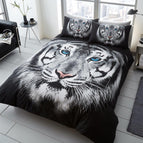 3D Tiger Face White