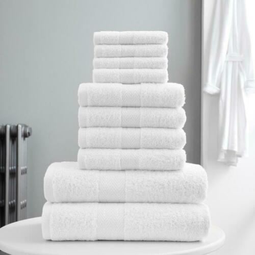 The TORONTO TOWEL BALE SET is crafted from 100% ultra-soft Egyptian cotton with 400 GSM hypoallergenic material, making it highly absorbent and suitable for all skin types. Featuring a selection of 18 colors with a 4-Face, 4-hand, and 2-bath Towels bale set, enjoy a luxurious spa experience right in your own home.