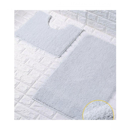 Keep your bathroom floor dry and stylish with our SHINY BATH MAT SET. Boasting ultra-plush material and a large size, it offers maximum comfort and water absorption power. In addition, its shiny and sparkling surface delivers a luxurious aesthetic. Plus, it's machine washable at 30°C and anti-slip for added safety.