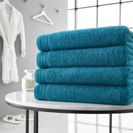 The WILSFORD BATH SHEET offers superior quality and maximum softness. Crafted from luxurious fabrics, it boasts a smooth and comfortable feel, long-term durability, and a stylish teal color. Enjoy the ultimate spa-like experience at home.