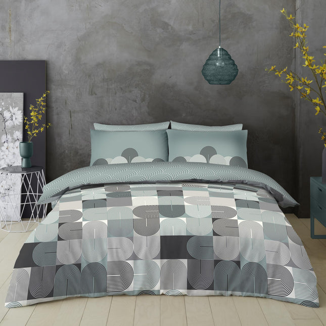 ARCHIE SAGE Duvet Cover Set is made from premium quality fabric, with vibrant and durable colors that won't fade over time. This set includes one duvet cover and matching pillowcases and matching bed sheet ensuring a flawless match. The fabric is lightweight yet cozy, ensuring a perfect sleep every night.