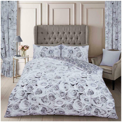 Enhance your bedroom décor with BELLEROSE's luxurious Duvet Cover Set. Boasting a  polycotton twill fabric construction and a stunning Grey color, you can be sure that these sheets offer a perfect combination of elegance, comfort, and durability.