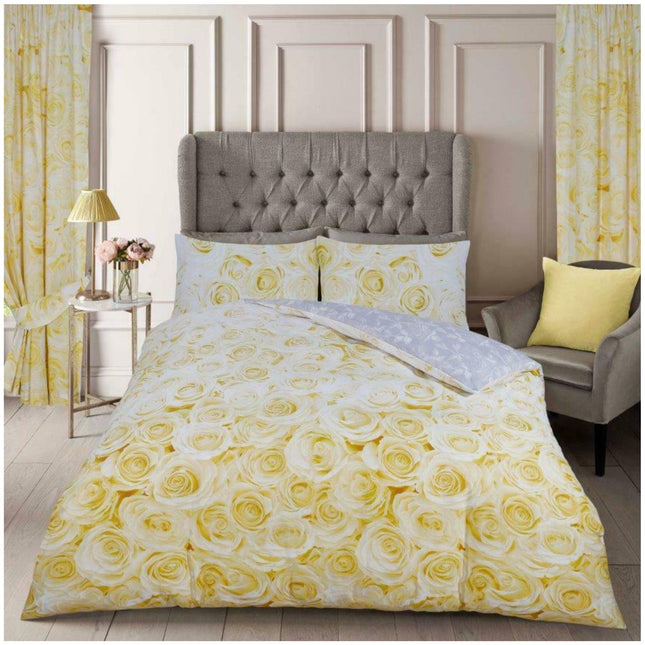 This BELLEROSE Duvet Cover Set is an excellent choice for a relaxed bedroom. Its ochre color provides a cheerful feeling in the room, and its wrinkle-resistant, hypoallergenic material ensures that it will remain cozy and inviting for years to come. The set is machine-washable for easy care and maintenance.