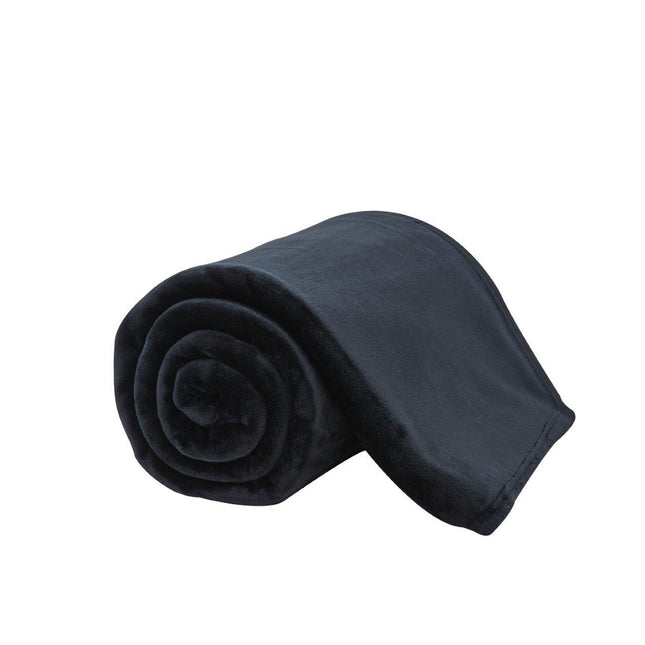 Enhance the cosiness of your home with this luxurious PLAIN THROW. Crafted from quality flannel Sherpa fleece, this black throw provides a supremely soft and comfortable feel. Whether draped over your bed or sofa, it adds the perfect finishing touch to any room.