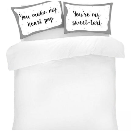 Upgrade your bedroom décor with this fun and playful Novelty Pillowcase. Offering a unique and stylish look, this pillowcase is made of a soft and comfortable fabric and is designed to protect your pillow from dust and dirt. With its Sweet Tart design, you can easily transform any bedroom into a fun and inviting space.